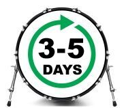 Custom Bass Drum Head Turnaround Time